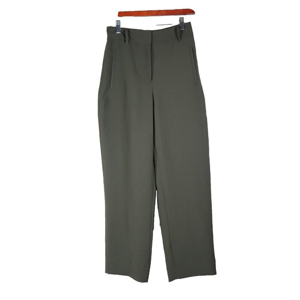 Wilfred Women's Size 2 Green Dress Pants Tapered Leg DTR4-6833-38 Slash Pockets